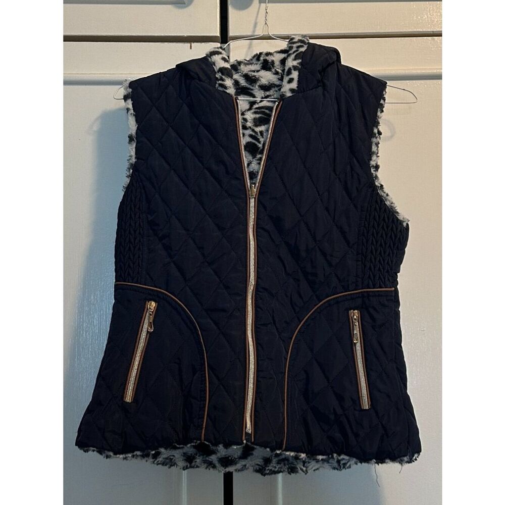Reversible Navy Blue Vest